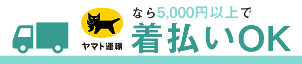 査定価格合計5,000円以上なら ヤマト運輸宅急便で 送料無料！