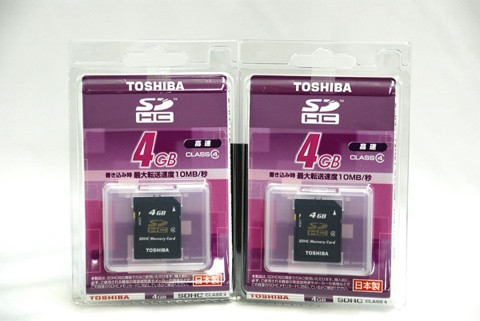 東芝 SDHCカード CLASS4 4GB SD-C04GT4