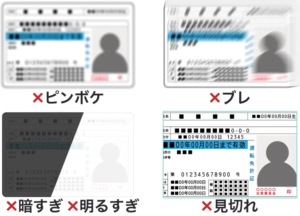 再撮影が必要な例